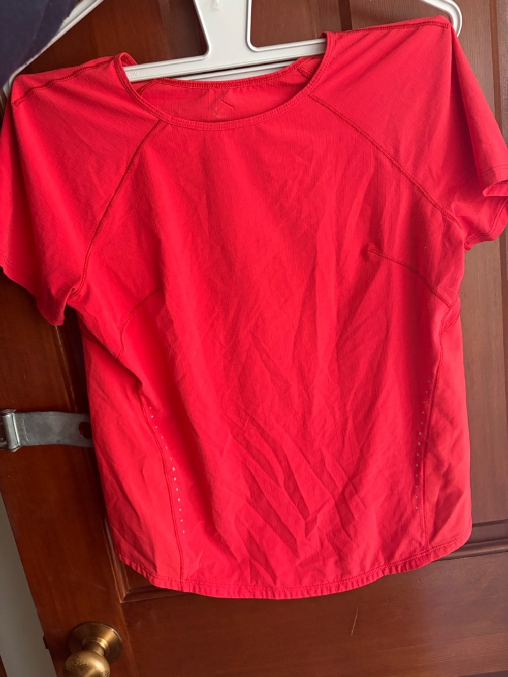 lululemon athletica Short-Sleeve Active Tee in Vibrant Coral